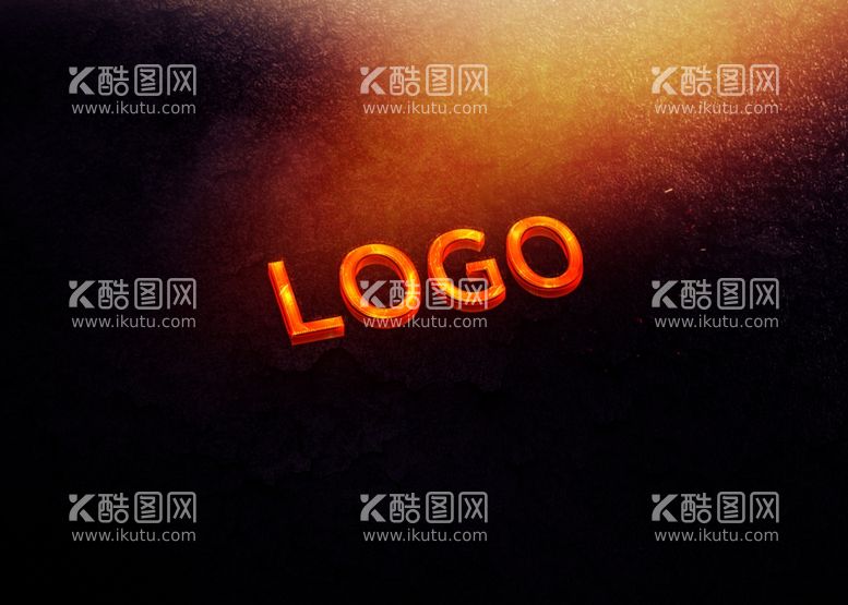 编号：59060703171314263477【酷图网】源文件下载-火烧效果logo样机