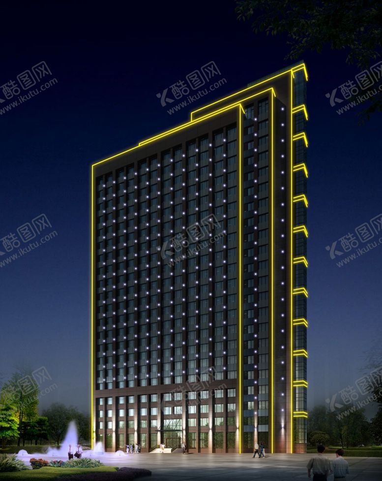 编号：66697810250304106776【酷图网】源文件下载-人防大厦城市美景设计