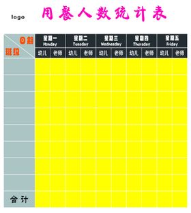 用餐人数统计表