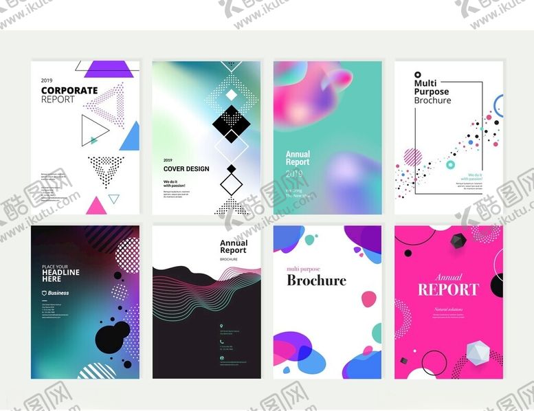 编号：10068304032302008498【酷图网】源文件下载-多彩几何风格创意海报设计