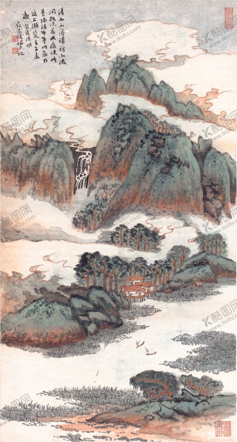 编号：62933907062028501990【酷图网】源文件下载-水墨山水国画风景