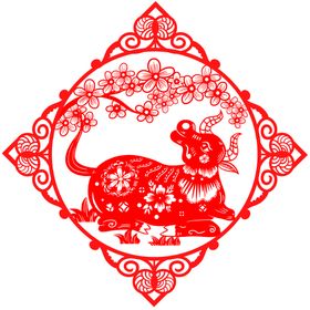 牛年剪纸