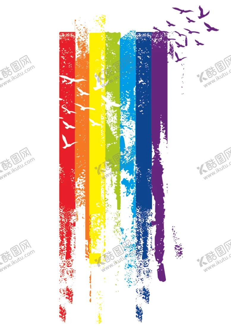 编号：33049212071535412453【酷图网】源文件下载-油漆涂料彩带鸟