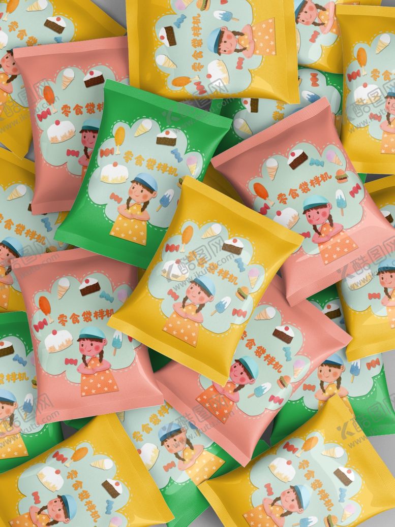 编号：70517403011926068466【酷图网】源文件下载-零食袋样机