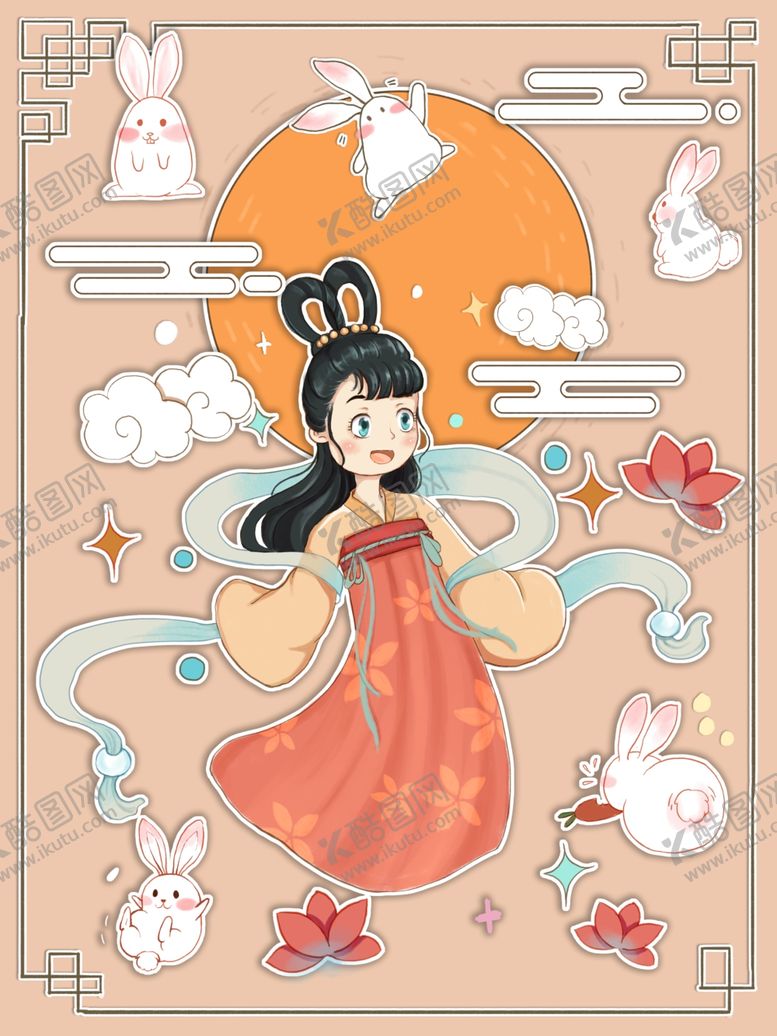 编号：55297002200329291211【酷图网】源文件下载-中秋节插画海报