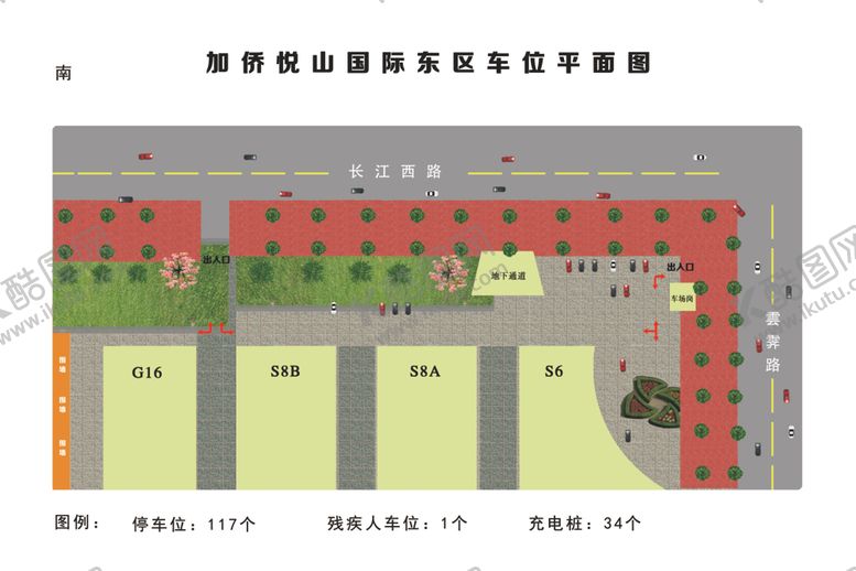 编号：62331905121138572268【酷图网】源文件下载-小区停车位平面图