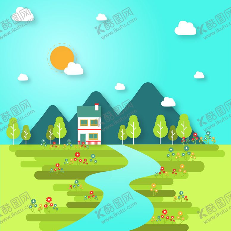 编号：97809911201847582516【酷图网】源文件下载-矢量春天背景