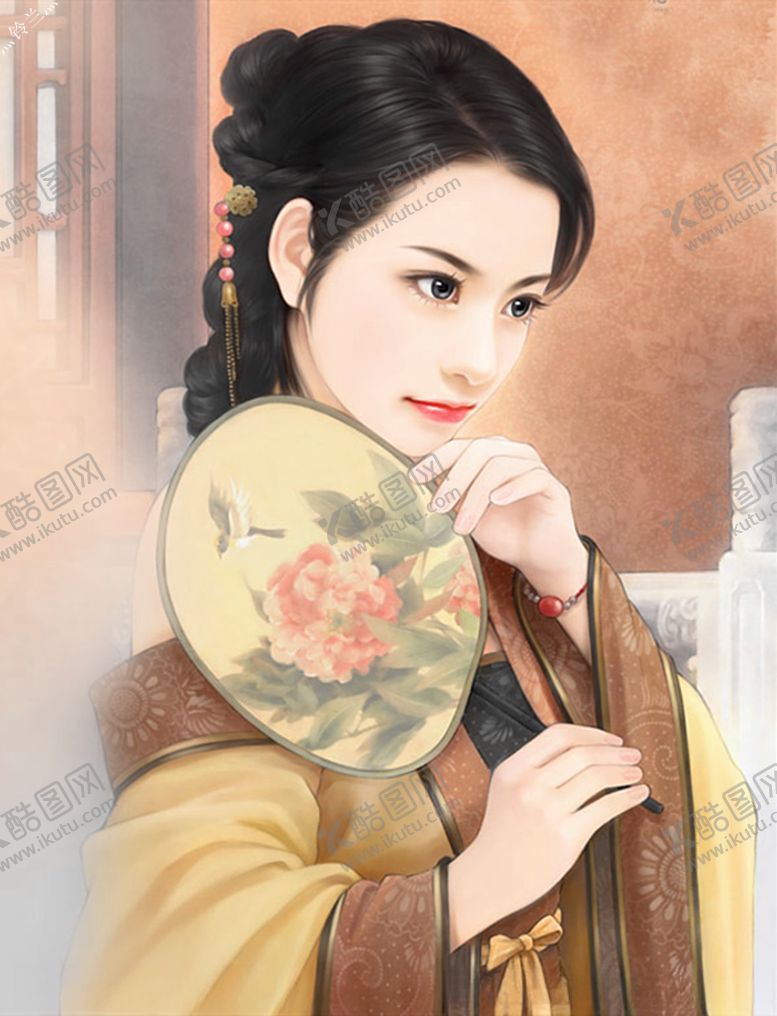 编号：66236009220414185986【酷图网】源文件下载-古装美女插画图片