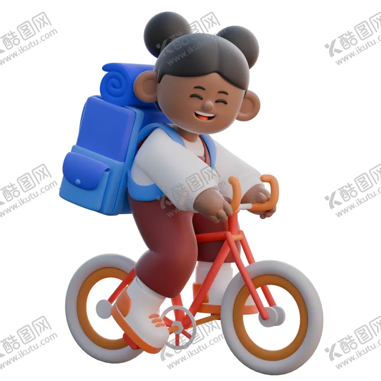 编号：43288401190457571972【酷图网】源文件下载-3D立体野营女孩