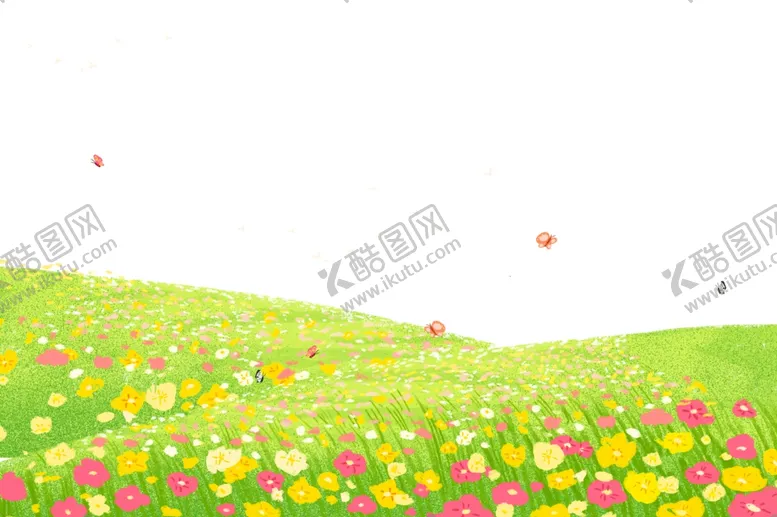 编号：19292804151513308646【酷图网】源文件下载-卡通花朵植物装饰元素