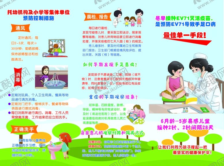 编号：26311409140142232477【酷图网】源文件下载-手足口病预防三折页