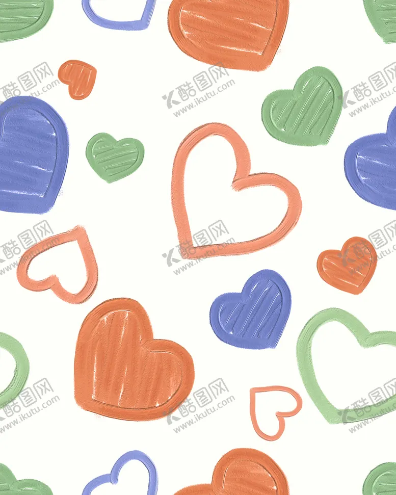 编号：51867209150743454751【酷图网】源文件下载-立体浮雕手绘蜡笔爱心