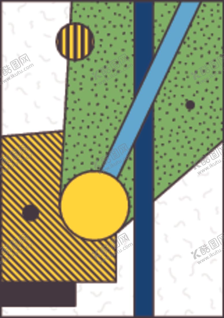 编号：18473309141733138313【酷图网】源文件下载-孟菲斯抽象装饰图案