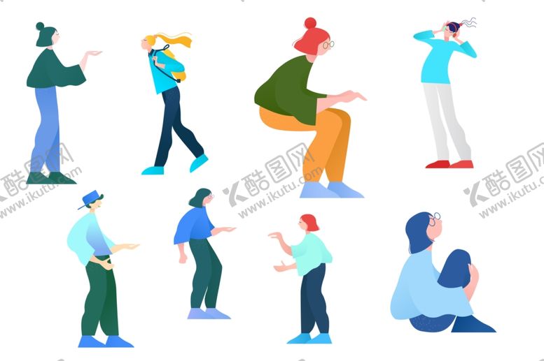 编号：96887109291413274059【酷图网】源文件下载-手绘插画人物