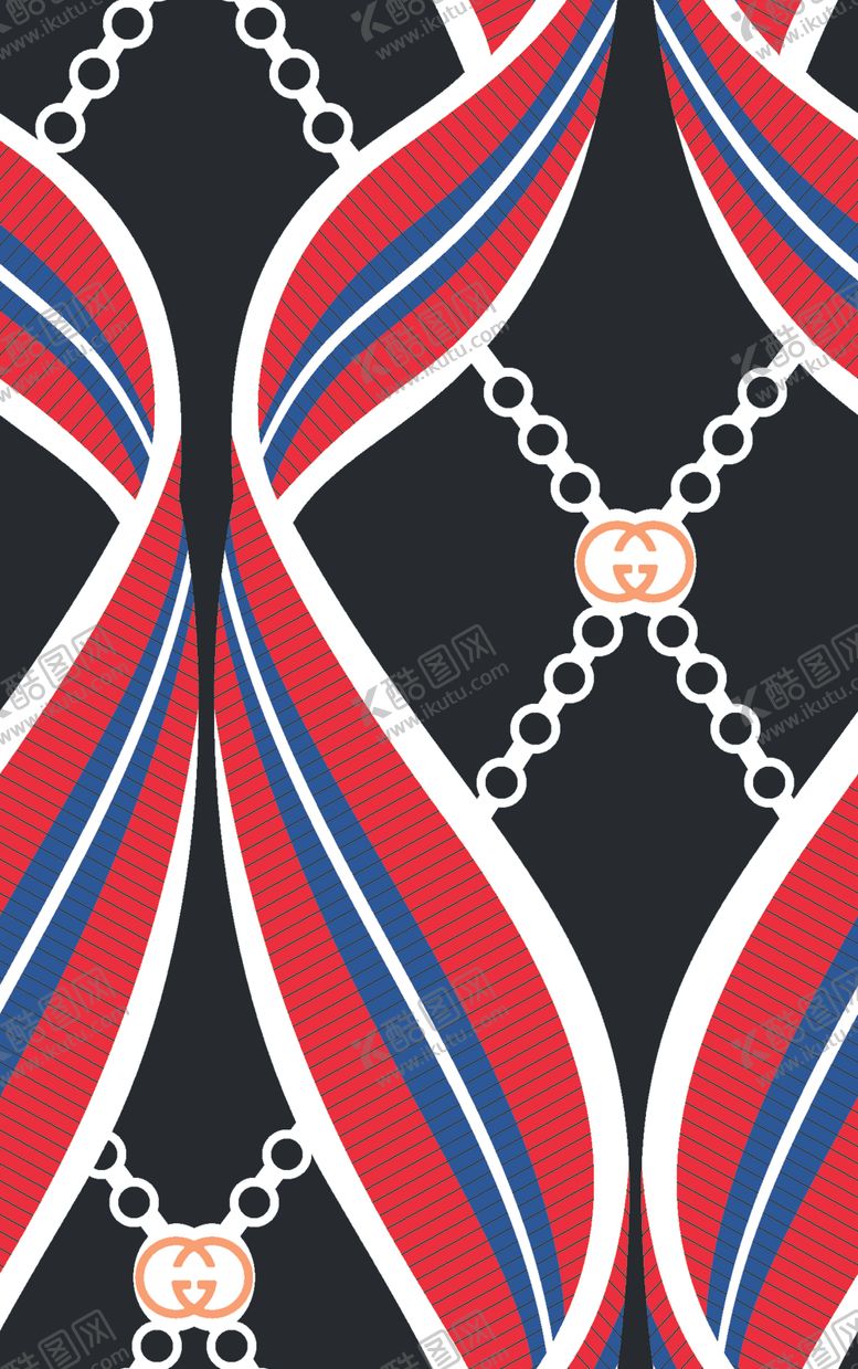 编号：28045210221515133756【酷图网】源文件下载-古驰链条几何GUCCI