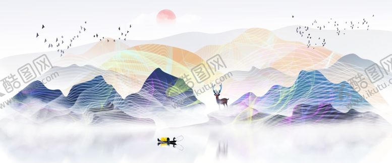 编号：65575111302140189805【酷图网】源文件下载-山水画
