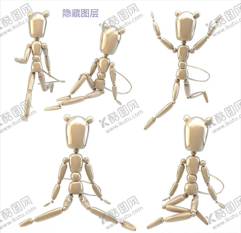 编号：25267106270924136383【酷图网】源文件下载-3D小人