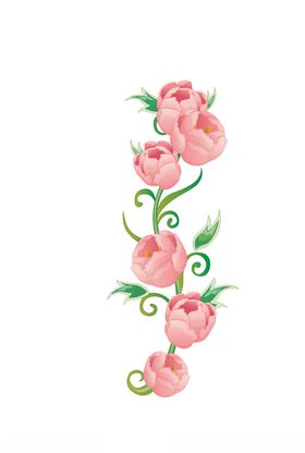 鲜花印花