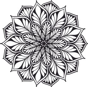 曼陀罗花纹