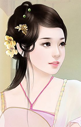 古装帅哥美女插画图片