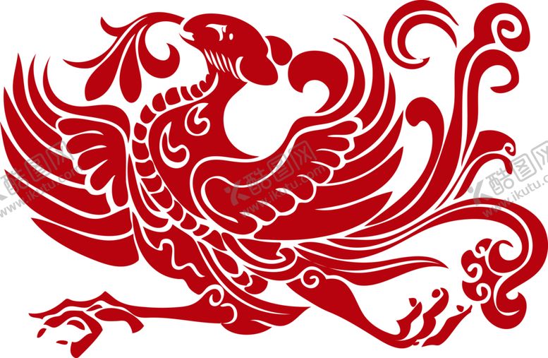 编号：12390510091047547388【酷图网】源文件下载-凤凰古代凤复古龙凤图腾