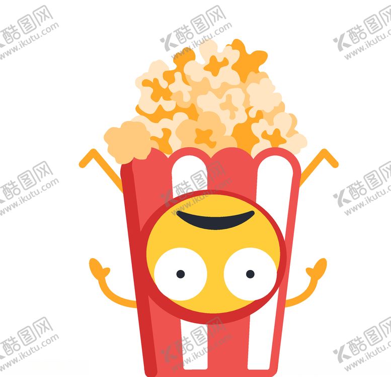 编号：46794509232346338936【酷图网】源文件下载-爆米花卡通矢量插画