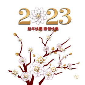 兔年2023背景海报2023春节