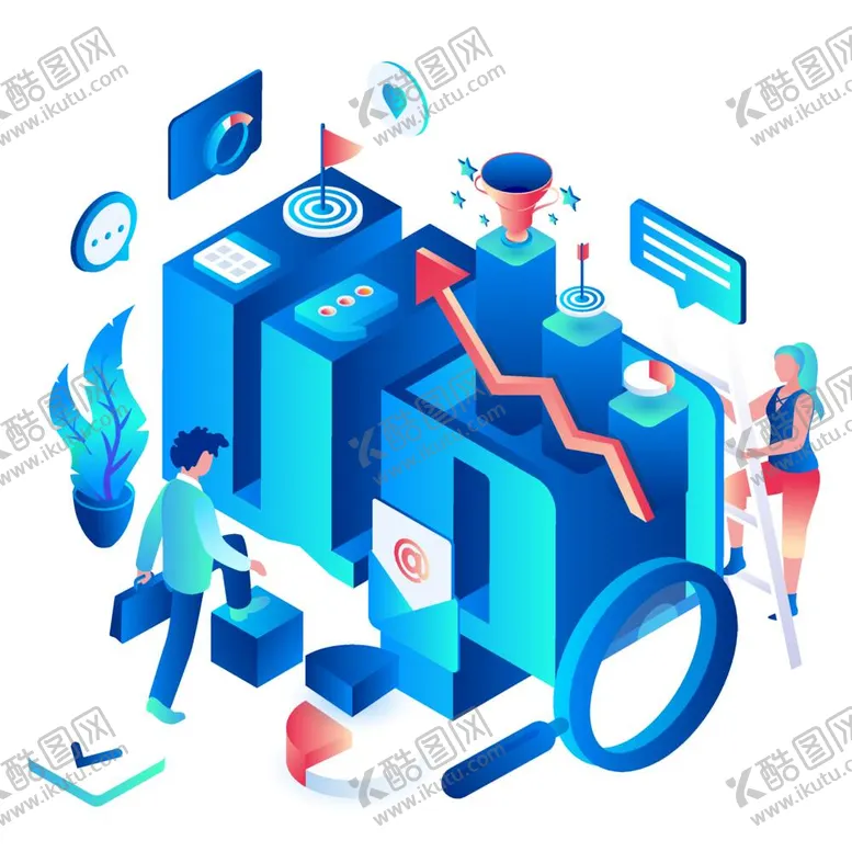 编号：35630112042003589289【酷图网】源文件下载-科技扁平插画卡通3D商务