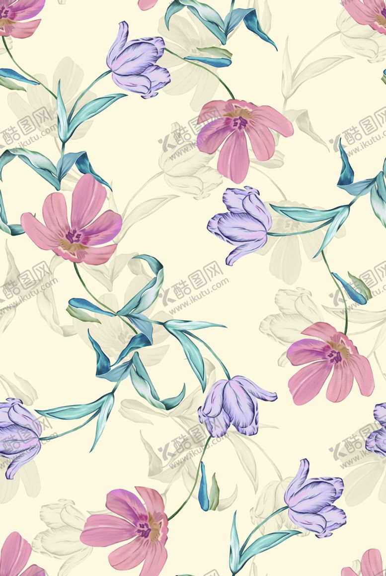 编号：15982410061135409623【酷图网】源文件下载-水彩花叶子