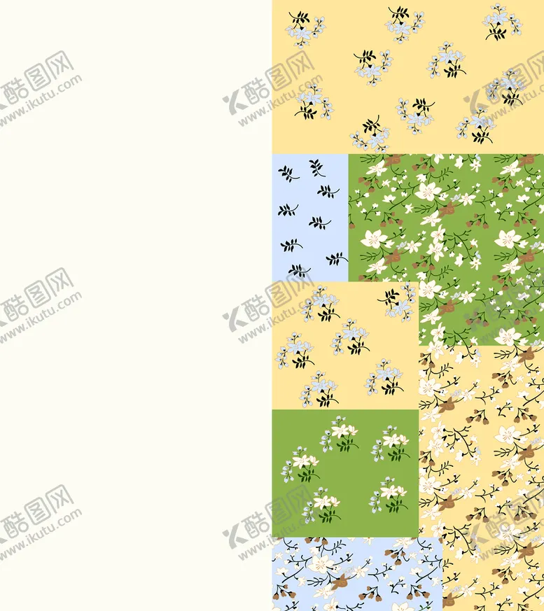 编号：70934609200901302380【酷图网】源文件下载-拼接小碎花
