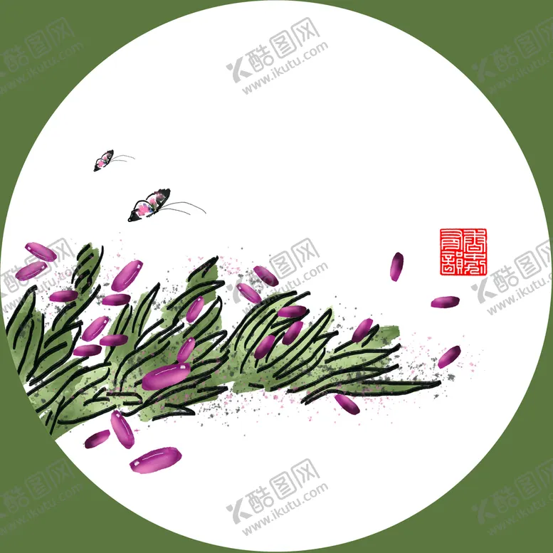编号：30274809230450186578【酷图网】源文件下载-手绘花草装饰画