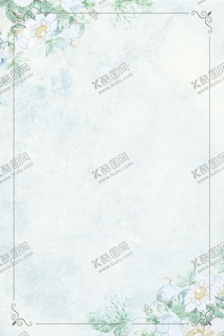编号：49621010270905434331【酷图网】源文件下载-小清新植物文艺简约背景