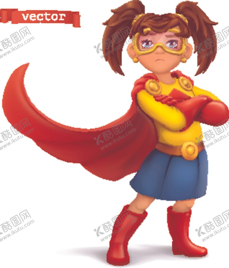 编号：98054710090805338027【酷图网】源文件下载-超人与飞行员儿童装扮