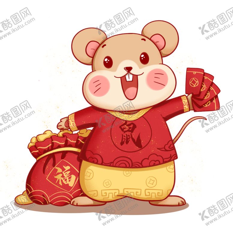 编号：43754009181657068786【酷图网】源文件下载-福鼠贺岁