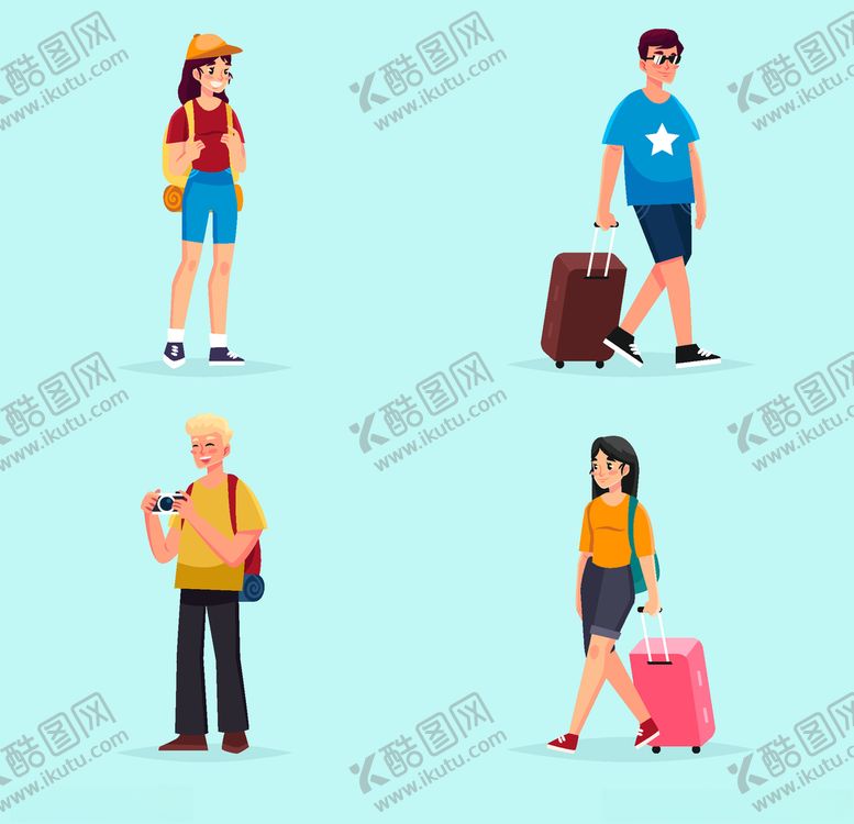 编号：79278705180055273055【酷图网】源文件下载-旅客游客