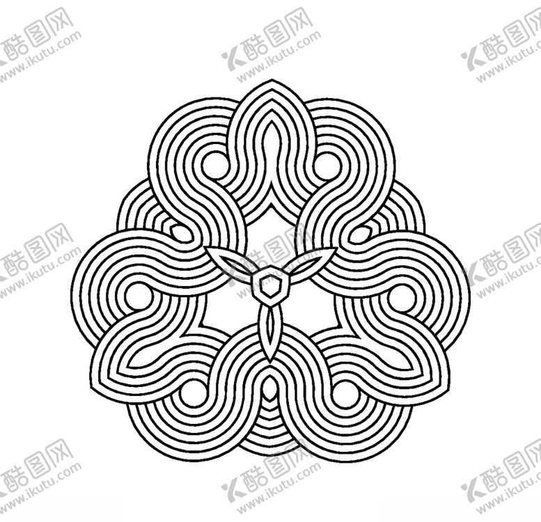 编号：10080307031310452144【酷图网】源文件下载-几何幻觉线条形状