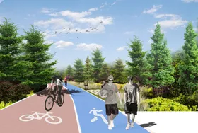 滨水绿道绿道空间景观