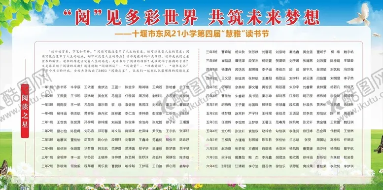 编号：77239402020731502249【酷图网】源文件下载-读书节展板