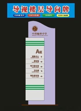 学校楼层导向牌指向牌