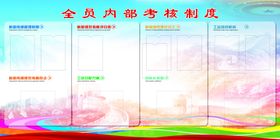 渐变时尚形象宣传内部考核制度