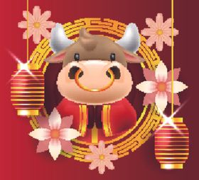 牛年元旦2021新