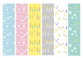 多彩几何图案墙纸设计