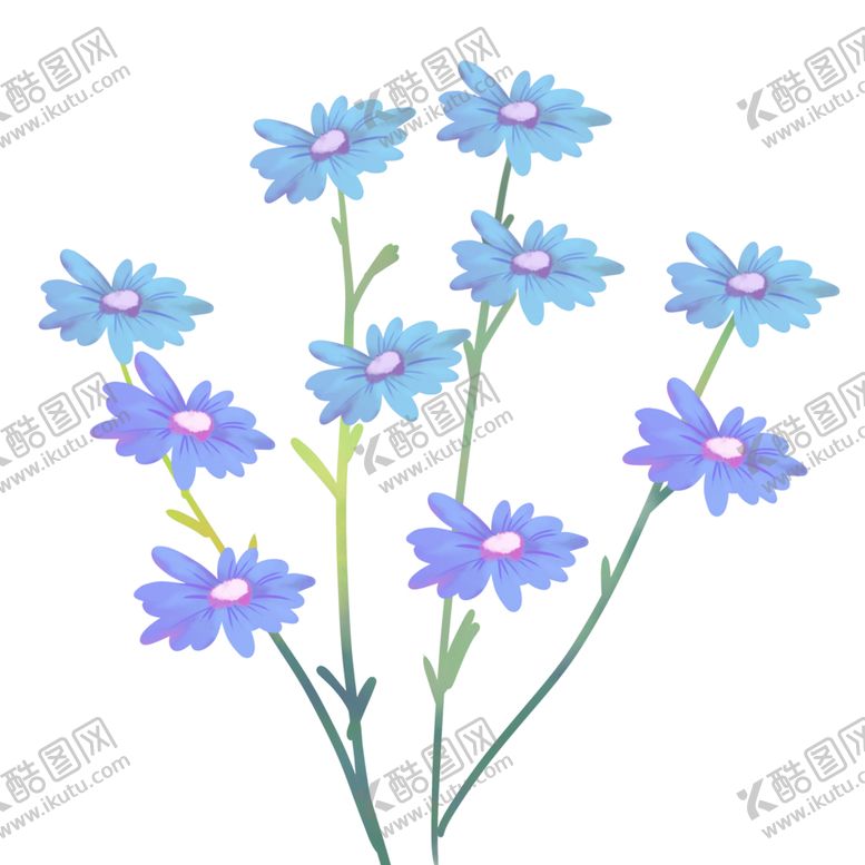 编号：90470601250531002839【酷图网】源文件下载-紫色雏菊花卉