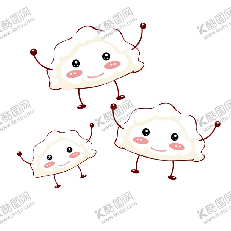 编号：54411209201926407802【酷图网】源文件下载-手绘饺子素材