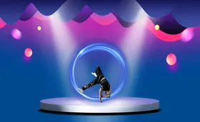 舞台多边形背景