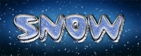 雪花立体字样机