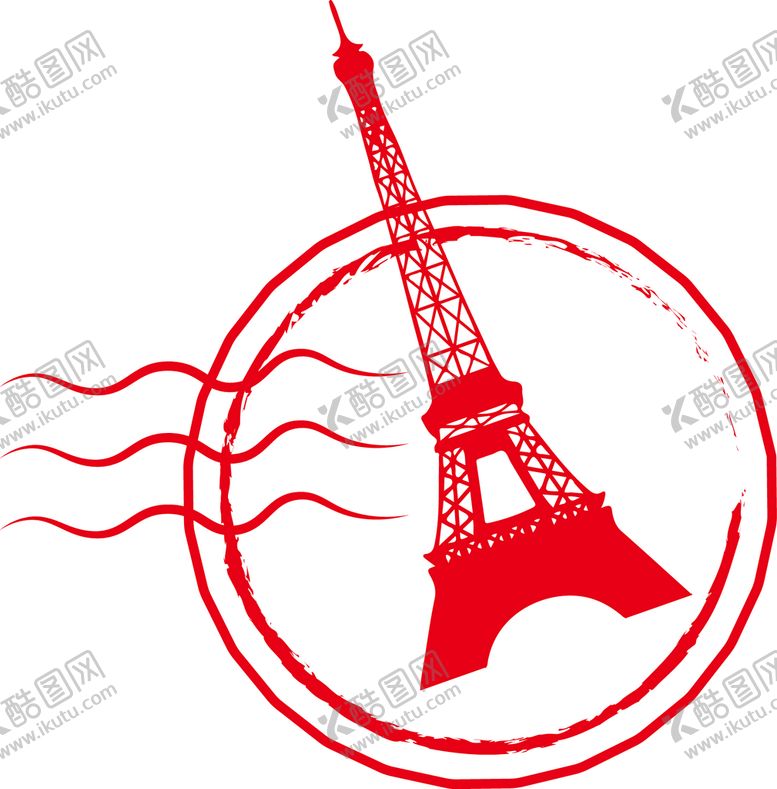 编号：36288810161848376737【酷图网】源文件下载-铁塔剪影印章