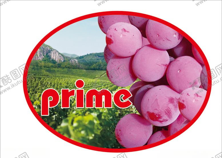 编号：69451610211350363328【酷图网】源文件下载-红提不干胶