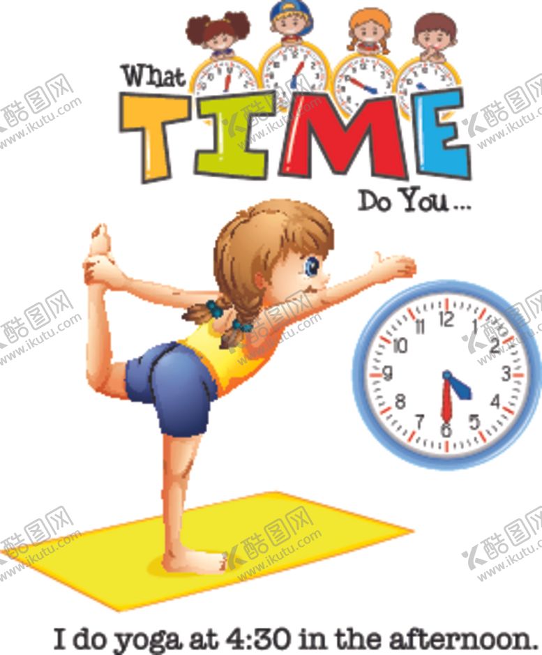 编号：93326010151027423010【酷图网】源文件下载-卡通儿童和时钟