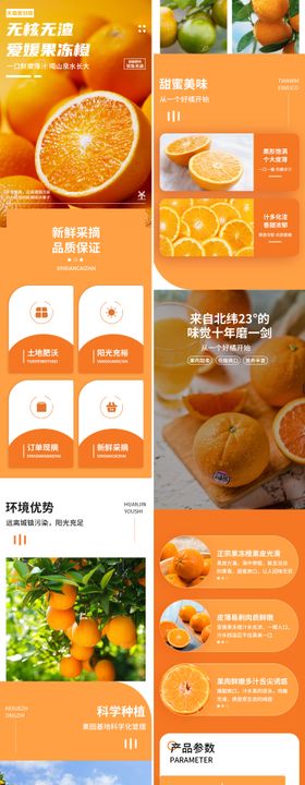 橘子详情页